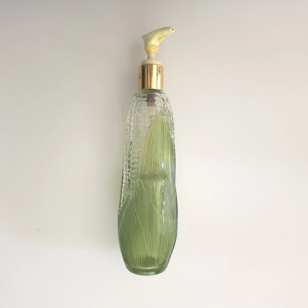 Vintage Avon Golden Harvest Corn on the Cob Soap or Lotion Glass Bottle